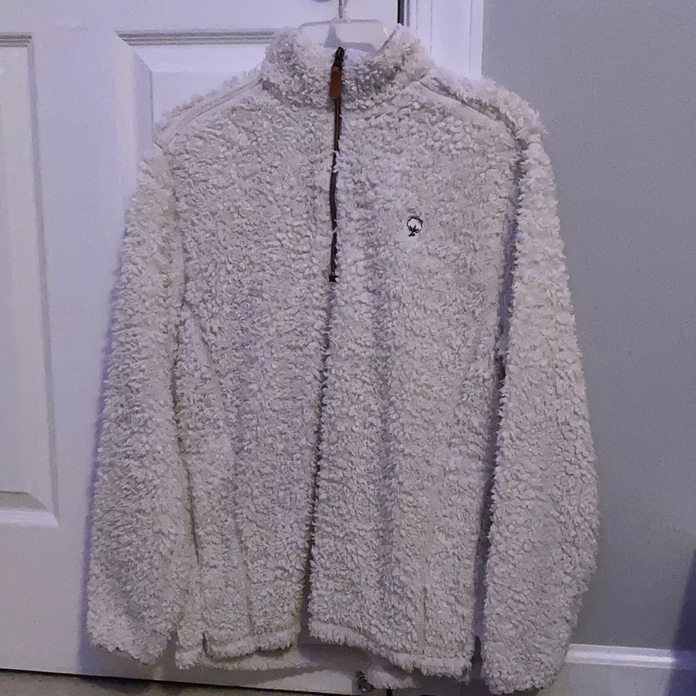 Southern Shirt Half Zip Sherpa Jacket